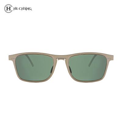 China Printable Detective Stylish Sunglasses Unisex Lens Protection HeChang Private Label Sunglasses UV Polarized Casual Fashion Glasses for sale