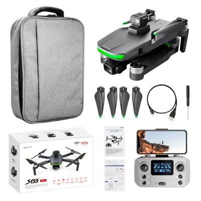 China Headless mode S155 Double 8K HD camera 5G professional GPS relay brushless drone three-axis head obstacle avoidance foldable drone for sale