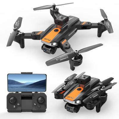 China Headless mode S9 Double 4K HD FPV camera Drone GPS four-axis drone wifi real transmission foldable Electric adjustment dual lens for sale