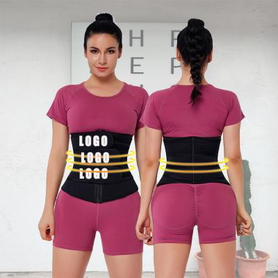 China Antibacterial Women Sauna Sweat Neoprene Three Belt Waist Trainer Corset Waist Trimmer Neoprene for sale