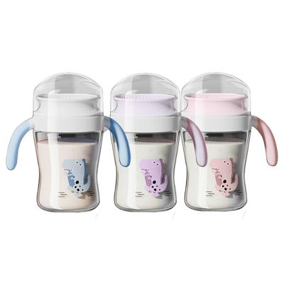 China Leak Proof Kids Cartoon Starter Sippy Cup For 7 Month Old With Handle for sale
