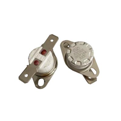 China CQC KSD301/302 Ceramic Jump Thermostat 16A 250V 40~260C Sudden Normally Closed Normally Closed Thermal Switch for sale