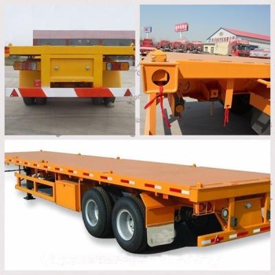 China Remolque esquelético del chasis del envase de los árboles de acero los 20ft/40ft del material 2 con la certificación del CCC BV ISO en venta