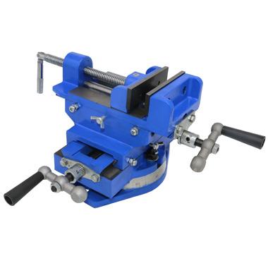 China Machinery Repair Shops 4 Inch Drill Rig Vise 100mm Cross Slide Vise With Swivel Base CSS100 for sale