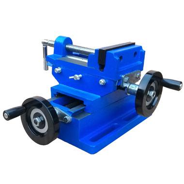 China Building Material Shops 75mm Drill Rig Vise Cross Slide Vise With Raised Base CS75N for sale