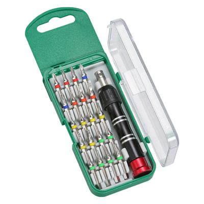 China Household workers/industrial workers 21 in 1 color bit s2 precision screwdriver set repair tool kit household for sale
