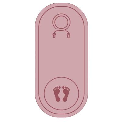 China Tape Pink And Gray Optional Waterproof And Easy To Clean Fitness Yoga Mat for sale