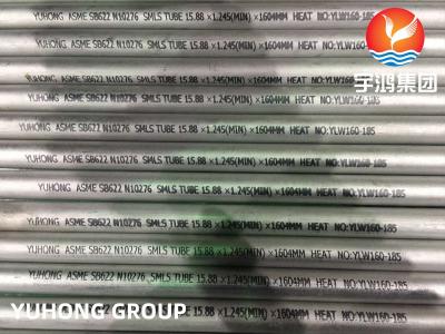 China Nickel Alloy Steel Seamless Pipes ASME SB622 C276 15.88*1.245(Min)*1604 MM for sale
