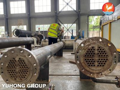 China Schil en buiswarmtewisselaar met SS31803 buizen SA-106 Klasse B Schil ASME Sectie VIII Te koop