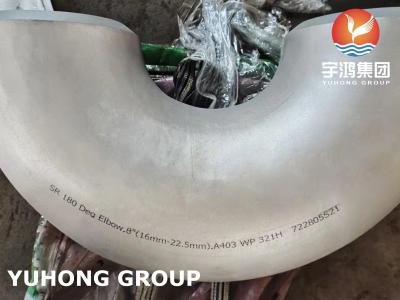 China A403 WP321H Elbow 90/180 Deg , Stainless Steel Butt Weld Fitting B16.9 for sale