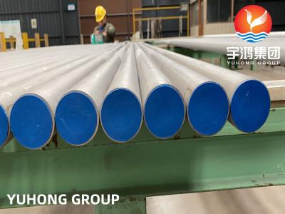China Tubo sin soldadura de acero inoxidable, ASTM A312/ASME SA312 TP321H 100% Y/UT /HT en venta