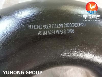 China ASTM A234 WPB Carbon Steel Elbow , Long Radius (LR) , Butt-weld Pipe Seamless Fitting B16.9 for sale