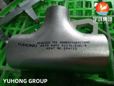 중국 B16.9 부트웨일드 픽팅 ASTM A403 WP316L 스테인리스 스틸 파이프 픽팅 판매용