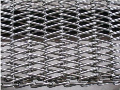 China Stainless Steel 304 Wire Conveyor Belts Chain Drive Herringbone Type for sale
