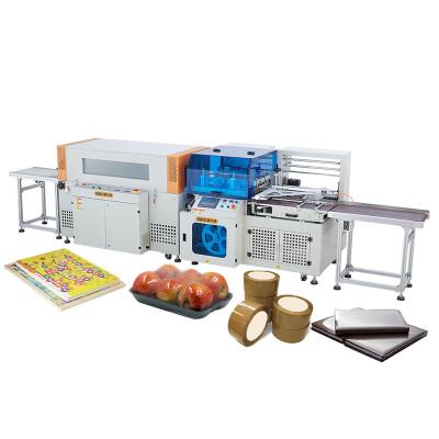 China High Speed Automatic Food Shrink Wrap Machine Vertically Through L-Sealer Wrap Machine for sale