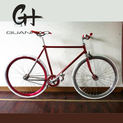 China CR-MO 700C Steel Supported 4310 CR-MO Steel Frame Fork Vintage Single Speed Road Fixed Bar Bike for sale