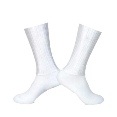China White Polyamide and Spandex Quick Dry Anti-Slip Sport Sock for sale