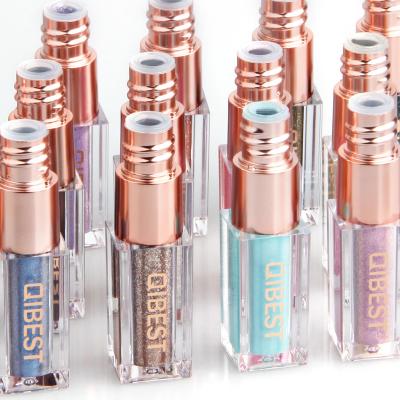 China Metallic Waterproof Liquid Eyeshadow No Logo Glow Liquid Eyeshadow Low MOQ Multichrome Liquid Eyeshadow for sale