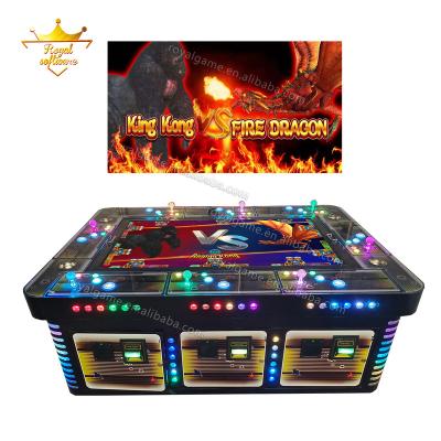 China Metal Cabinet New Design 8 Seat Fish Game Machine Kingkong VS Fire Dragon Fish Game Kit Fish Table Playing for sale