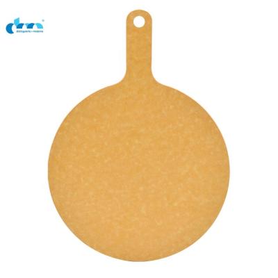 China Sustainable Round Cutting Board Pizza Cutting Board Woodgrain Pizza Board for sale