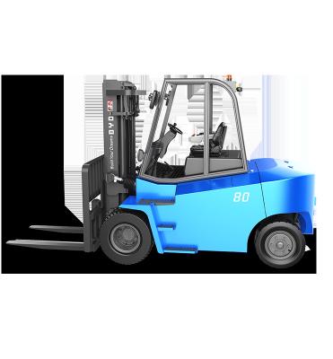 China Made in China, BYD's four pivot balance weight 7.0-8.0 ton pure electric forklift forDual Drive for sale