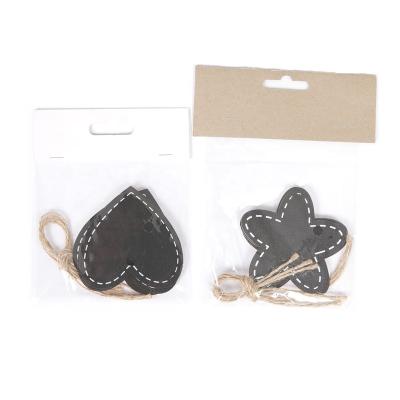 China Modern Jute Twine Wholesale 4pcs/set 1 Heart Shaped Hanging Wooden Table for sale