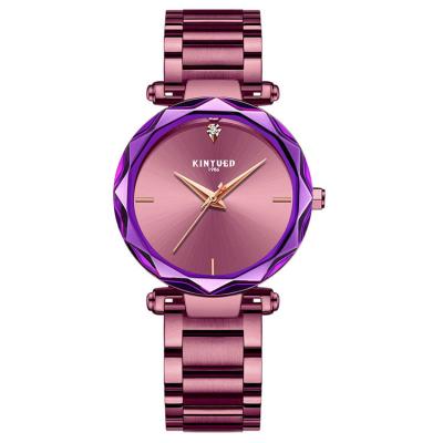 China Stainless steel band high quality quartz movement women stainless steel band waterproof wrist watch for sale