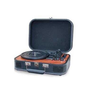 China Best Price Suitcase 3 Speed Phonograph Portable Vintage Usb Record Players High Fidelity Home Entertainment Bluetooth Turntable Player High Fidelity Home Audio Vinyl Record for sale