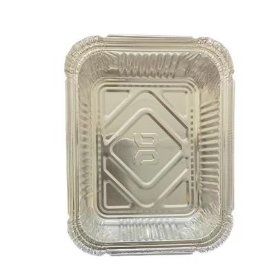 China 400ml Food Pan Containers Aluminum With Lids Foil Containers Aluminum Pans With Lids Take Out Containers 173*135mm for sale
