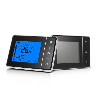 China Air Conditioner Coil Units/HVAC LCD Display Touch Screen Fan Speed Control Temperature Controller Electronic Room Thermostat for Central Air Conditioner for sale