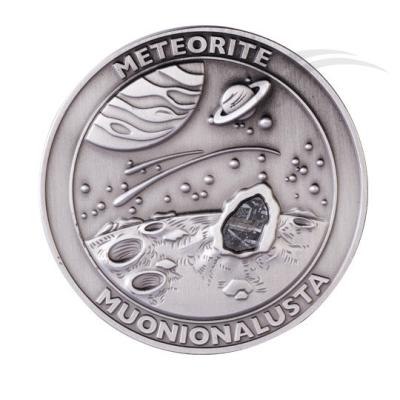 China Space Traveling Meteorite Muonionalusta Metal Coin Collectible 40mm God Copper for sale
