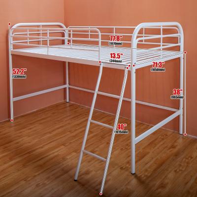 China Steel Double Platform Bed Apartment Bunk Bed School Furniture Dormitory Bed Metal Frame Twin Bunk Bed For Student for sale