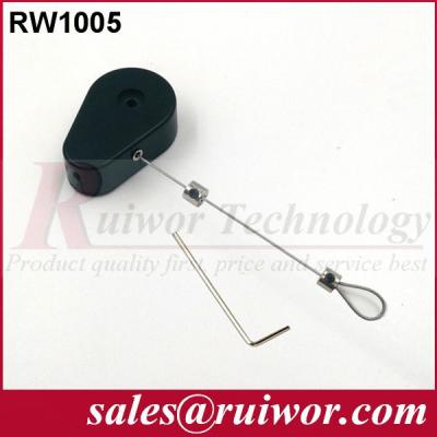 Chine Câblez la preuve à télécommande en acier de vol de câble de sécurité avec l'extrémité/baisse de boucle formées à vendre
