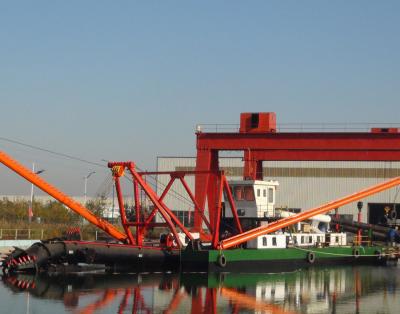 Chine SGS Inspection Cutter Suction Dredges Diesel Engine Centrifugal Slurry Pump Type in Hydraulic Operation à vendre