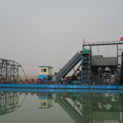 China Dredger de balde de cadeia de ouro do rio personalizado com pára-quedas de agitação à venda