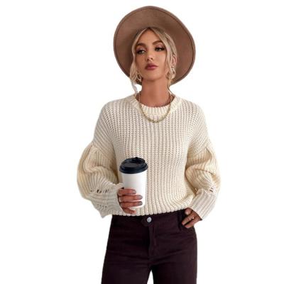 China 2022 breathable spring and new thick line spliced loose sweater women autumn wind lazy sweater coat for sale