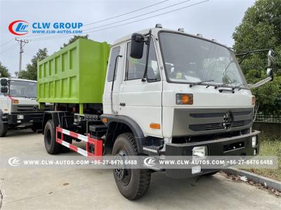 China Haken-Aufzug-Müllwagen Dongfeng 153 hydraulischer mit Behälter 14m3 zu verkaufen