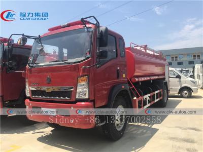 Cina Camion di estinzione di incendio del serbatoio di acqua di Sinotruk Howo 4x2 4CBM in vendita
