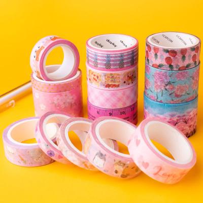 China Customized high quality Japanese paper different size foil proof tape low MOQ waterproof UV sticker washi tape printing different tap for sale