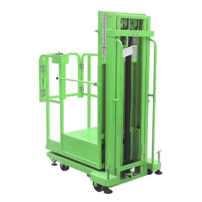 China Orange Semi Electric Order Picker With 2.7m 3.3m 4m 4.5m Lifting Height for sale
