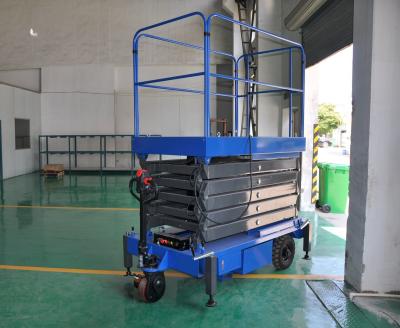 China 9.5 Meters Mobile Scissor Lift With Motorized Device 500Kg Loading Capacity for sale