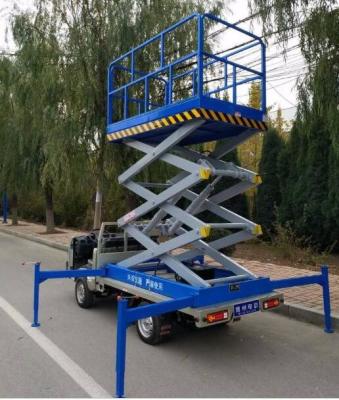 China 7.5M Lifting Height 500Kg Loading Capacity Truck Mounted Scissor Lift for Hospital / Library for sale