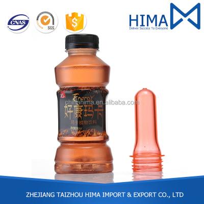 China Transparent PET 25gs pco 38mm Plastic Juice/CSD/Water Bottle Preform Preform For 300-500ML Drink/Juice Bottle In Medium Temperature Filling for sale