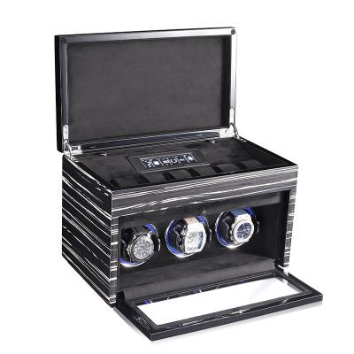 China Watch winder Eduin tirple watch shaker watch winder with Japanese LCD control motor for sale
