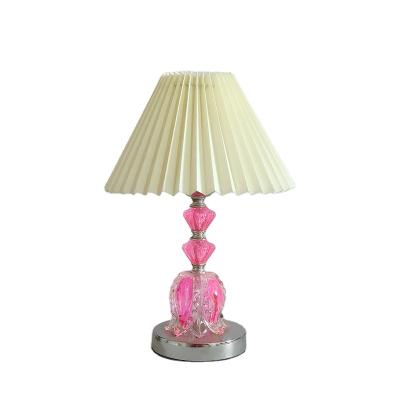 China Direct selling modern creative modern bedroom foreign trade simple Korean warm romantic led small pleated decorative night l for sale