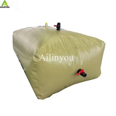 China Material de lonas revestido con PVC de buena calidad almohada inflable o tanques rectangulares de almacenamiento de agua potable en venta