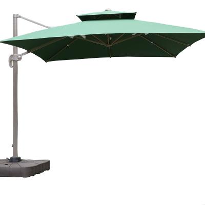 China Contemporary Outdoor Garden Beach Umbrellas With Lights Parasols Hanging Banana Umbrella for sale