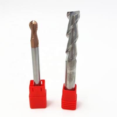 China Solid Carbide Milling Tools /hole Process Milling Tools 2 Flutes Flat Rib & Rib Ball End Mill For Hardened Steel for sale