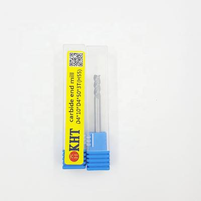 China Aluminum Carbide Milling Processing Tools 4MM HRC45/50/55 End Mill for sale