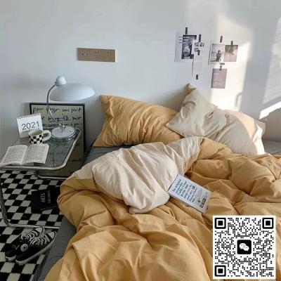 China Pure Skin Friendly Cotton Four Piece Set, Class A Washed Cotton Bed Sheet for sale